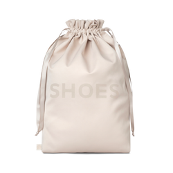 Shoe bag medium sized beige
