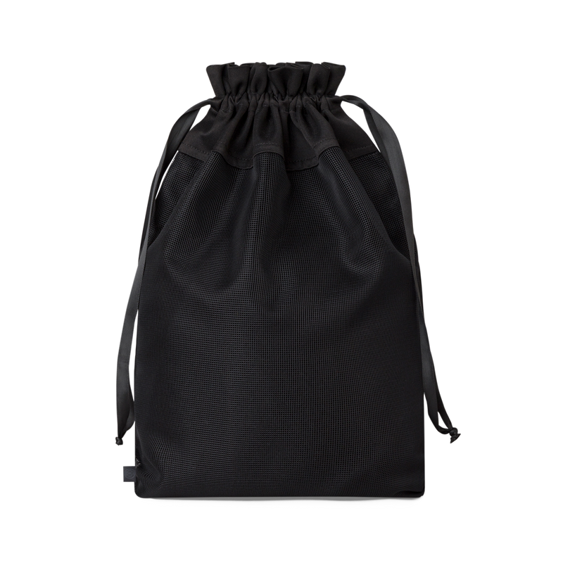 Black transparent travel bag
