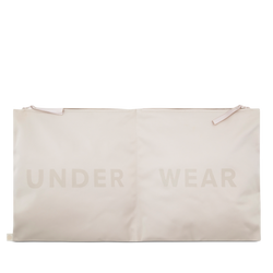 Beige travel underwear bag