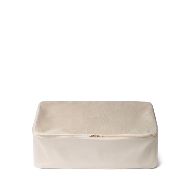 Large biege packing cube