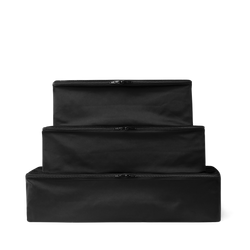 3 piece black packing cube set