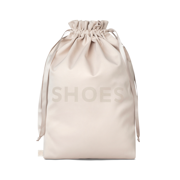 Shoe bag medium sized beige