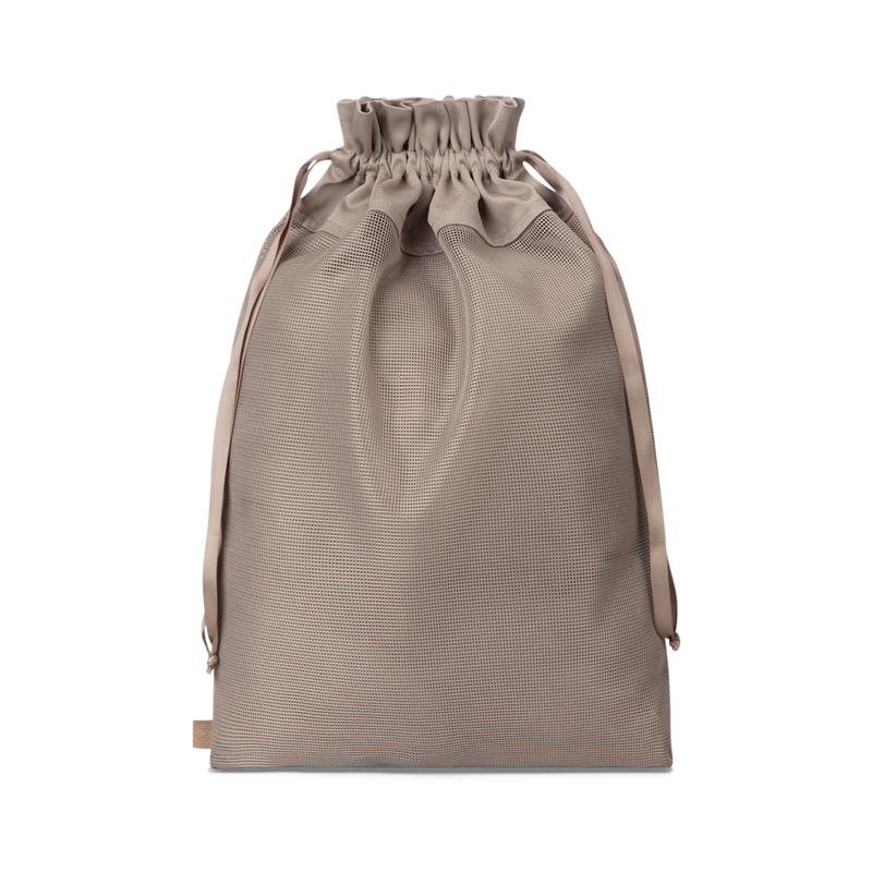 Brown transparent travel bag