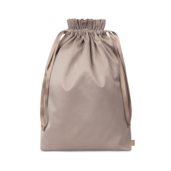 Brown transparent travel bag - the back