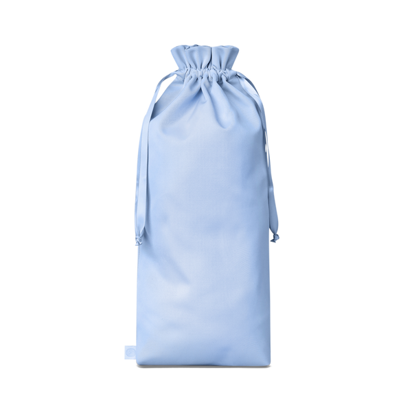 Small light blue travel bag