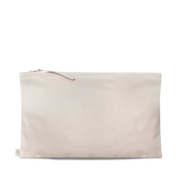 Beige travel pouch for make up