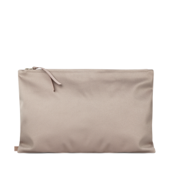 Brown travel pouch for make up