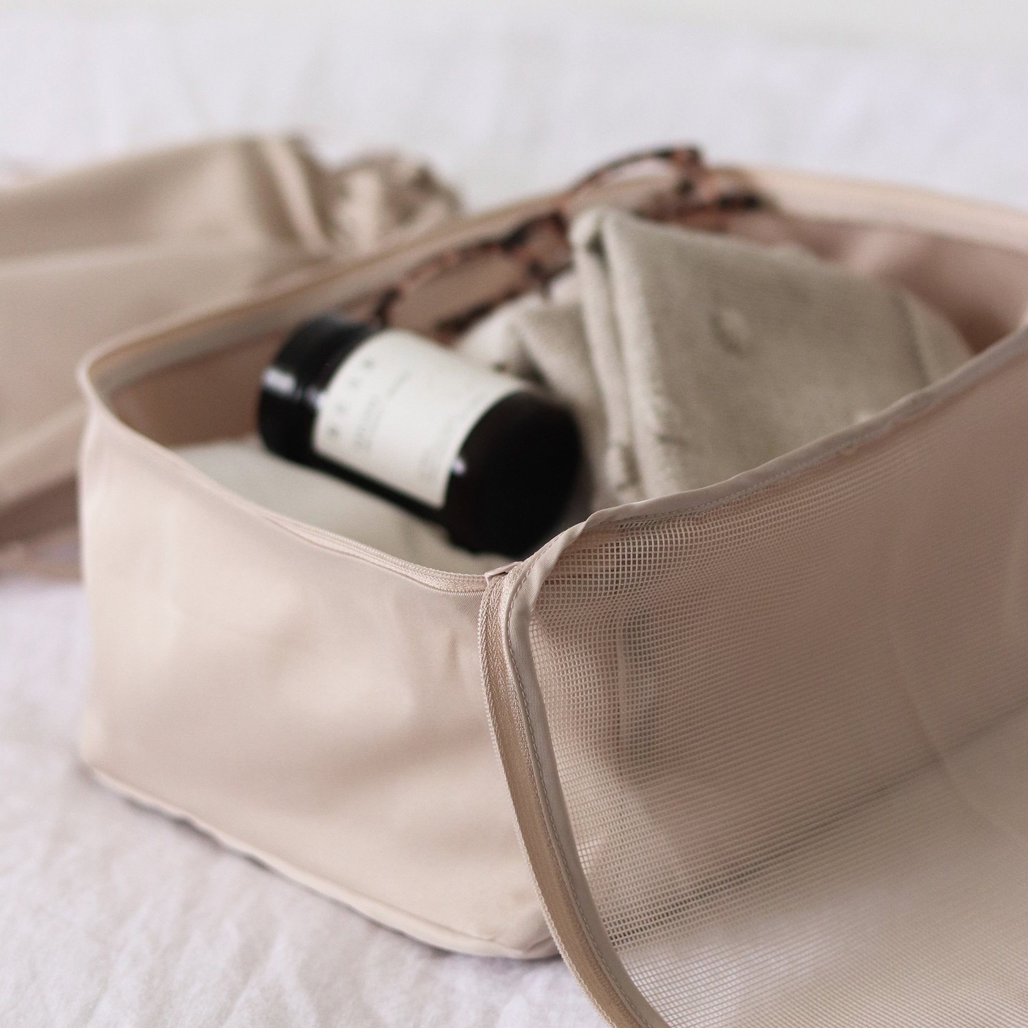 Luggage Packing Cubes Beige 4 pcs Organista.se